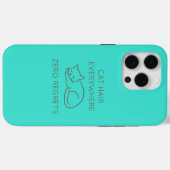 Cat hair everywhere zero regrets Case-Mate iPhone hülle (Rückseite (Horizontal))