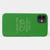 Cat hair everywhere zero regrets Case-Mate iPhone hülle (Rückseite (Horizontal))