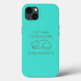 Cat hair everywhere zero regrets Case-Mate iPhone hülle
