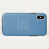 Cat hair everywhere zero regrets Case-Mate iPhone hülle (Rückseite (Horizontal))