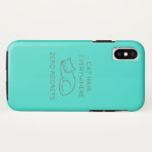 Cat hair everywhere zero regrets Case-Mate iPhone hülle (Rückseite (Horizontal))