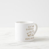 Cat hair everywhere zero regrets espressotasse (Vorderseite Rechts)