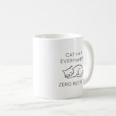 Cat hair everywhere zero regrets kaffeetasse (VorderseiteRechts)