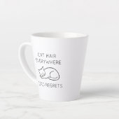 Cat hair everywhere zero regrets milchtasse (Linke Ecke)