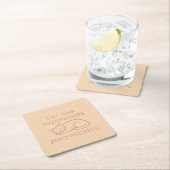 Cat hair everywhere zero regrets rechteckiger pappuntersetzer (Vor Ort)