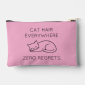 Cat hair everywhere zero regrets zubehörtasche (Rückseite)