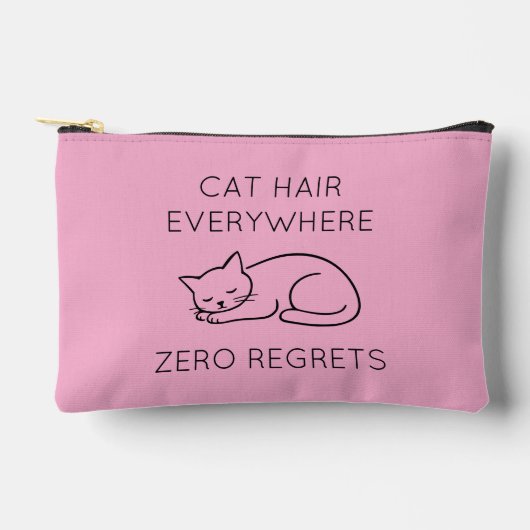 Cat hair everywhere zero regrets zubehörtasche (Vorderseite)