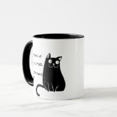 Cat Hair Glitzer Mix-up Spaß Cat Mama Geschenk Kaf Tasse (Vorderseite Links)