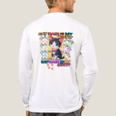 Cat Hair Is My Outfit Tri-Blend Shirt (Rückseite)