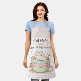Cat Hair is My Secret Ingredient Kawaii Pastel Schürze