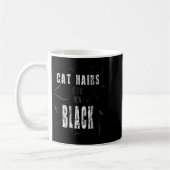 Cat Hair Is The New Black Funny Kaffeetasse (Links)