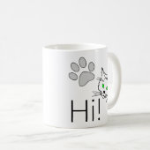 Cat - Hallo! Kaffeetasse (VorderseiteRechts)