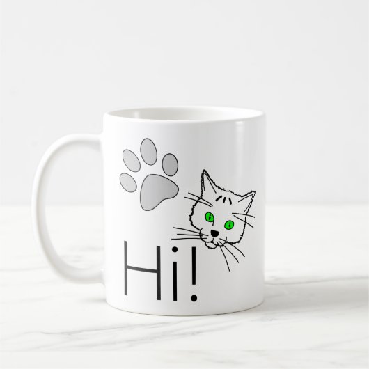 Cat - Hallo! Kaffeetasse (Links)