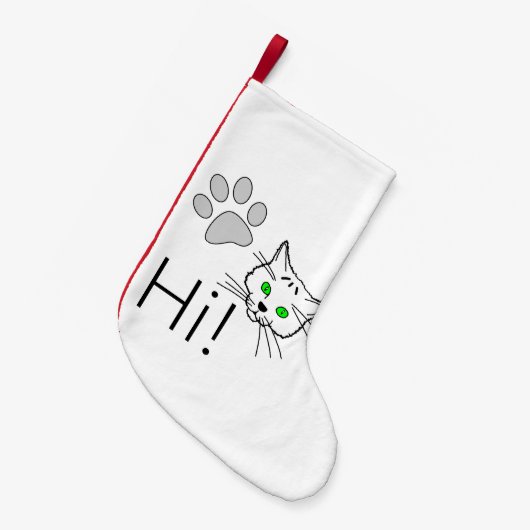 Cat - Hallo! Kleiner Weihnachtsstrumpf (Vorderansicht (hängend))