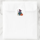 Cat Halloween Aufkleber (Tasche)