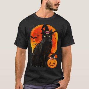 Cat Halloween Bombay Kürbislaterne Pumpkin T-Shirt