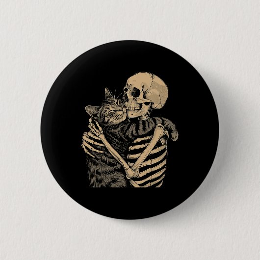 Cat Halloween Cat Lover Cat Mama Vater Button (Vorderseite)