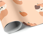 Cat Halloween Geschenkpapier (Rolleneckpunkt)