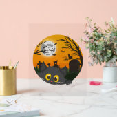 Cat Halloween Kitten Halloween-Kostüm Acrylschild (Hochzeit)