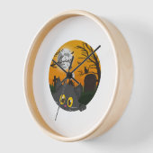 Cat Halloween Kitten Halloween-Kostüm Uhr (Winkel)