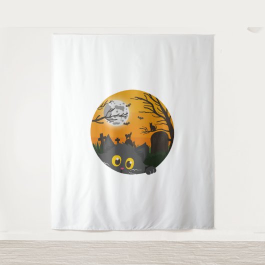 Cat Halloween Kitten Halloween-Kostüm Wandteppich (Vorderseite)