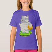 Cat Halloween Mummy T-Shirt (Vorderseite)