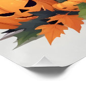 Cat Halloween Niedlich Adorable Funny Animal Carto Poster (Ecke)