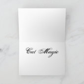 Cat Halloween oder jede Gelegenheit Grußkarte Karte (Innenseite)