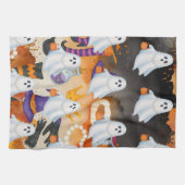 Cat Halloween-Party Geschirrtuch (Horizontal)