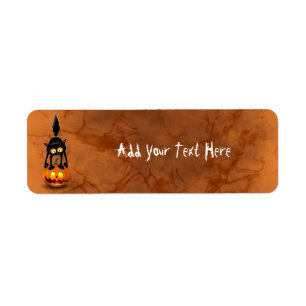 Cat Halloween Scared Cartoon Character stehend