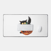 CAT HALLOWEEN SCHREIBTISCHUNTERLAGE (Tastatur & Maus)