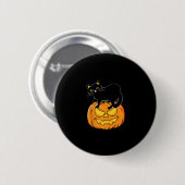 Cat Halloween Spooky Kitten Lover Trick oder Trete Button (Vorne & Hinten)
