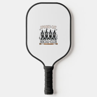 Cat Halloween Spooky Kitten Lover Trick oder Trete Pickleball Schläger