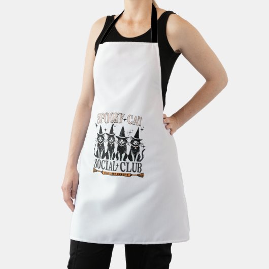 Cat Halloween Spooky Kitten Lover Trick oder Trete Schürze (InSitu)