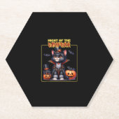 Cat Halloween Spooky Kitten Lover Trick oder Trete Untersetzer (Vorderseite)