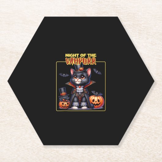 Cat Halloween Spooky Kitten Lover Trick oder Trete Untersetzer (Vorderseite)