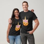 Cat Halloween Unicorn Cat T-Shirt (Unisex)