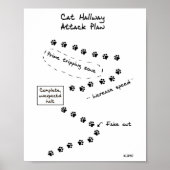 Cat-Hallway-Angriffsplan Poster (Vorne)