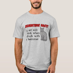 Cat Hammer Funny Shirt Spaß