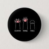 CAT Hand Game Niedlich Paw Funny Button (Vorderseite)
