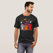 Cat Happy halloween, Cute mummy witch demon cat fu T-Shirt (Vorne ganz)