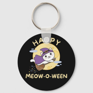 Cat Happy Halloween Happy Meow-O-ween Schlüsselanh Schlüsselanhänger