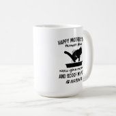 Cat Happy Mother's Day Coffee Tasse (VorderseiteRechts)