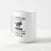 Cat Happy Mother's Day Coffee Tasse (Vorderseite Links)