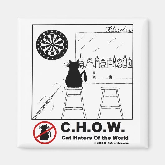 Cat Haters Dartboard Magnet (Vorne)