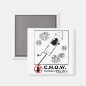 Cat Haters Fireworks Magnet (Vorderseite/Rückseite)