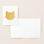 Cat Head Foil Card Folienkarte (Anzeige)