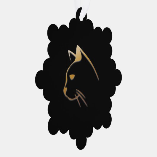 Cat Head Ornament Karte (Rechts)