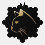 Cat Head Ornament Karte (Rückseite)