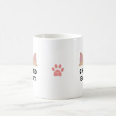 Cat Head & Personalisiert Funny Cat Zitat Kaffeeko Kaffeetasse (Mittel)